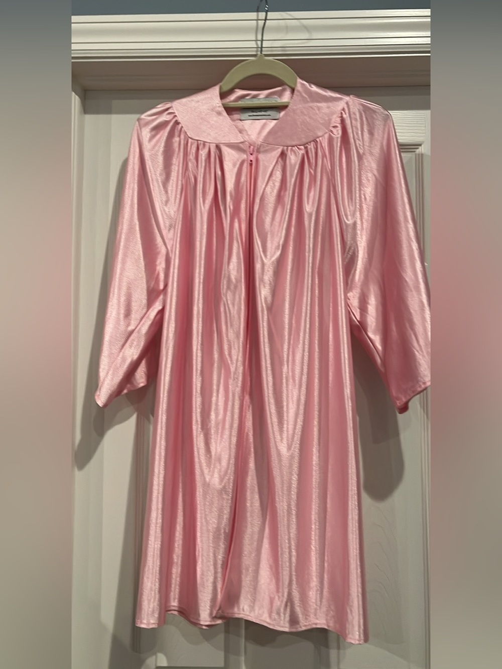 Pink Satin Graduation Robe (cap not included)